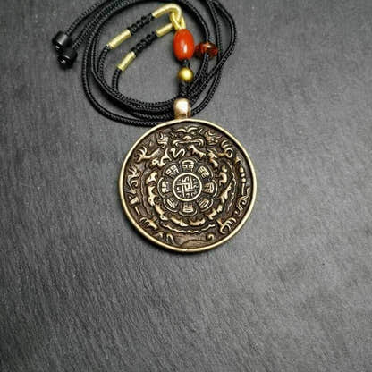 Calendar Amulet Sipaho Badge - Melong Mirror,45mm - Tibetan Buddhist amulet, view 8