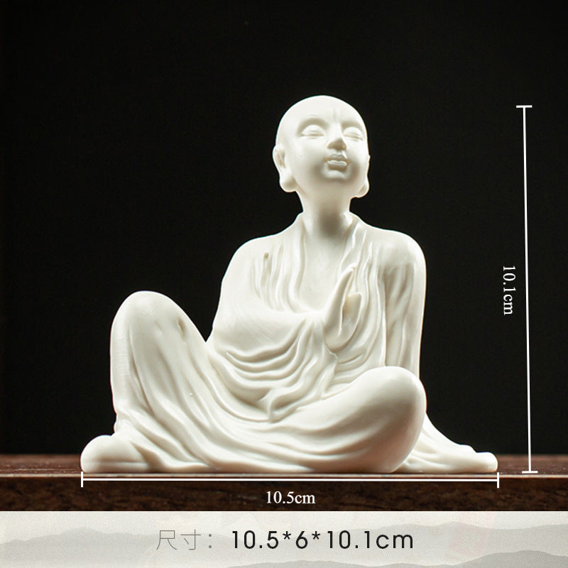 Ceramic Meditation Buddha Statue