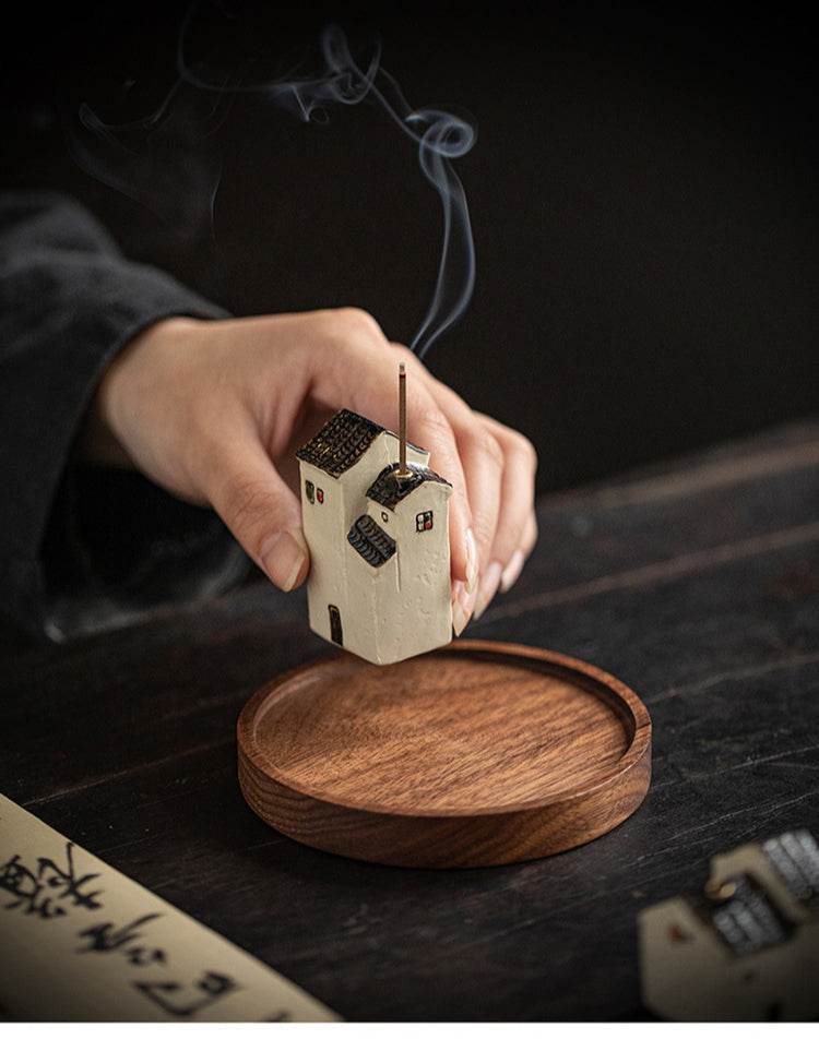 Classic House Incense Holder - Tibetan Buddhist statue, view 14