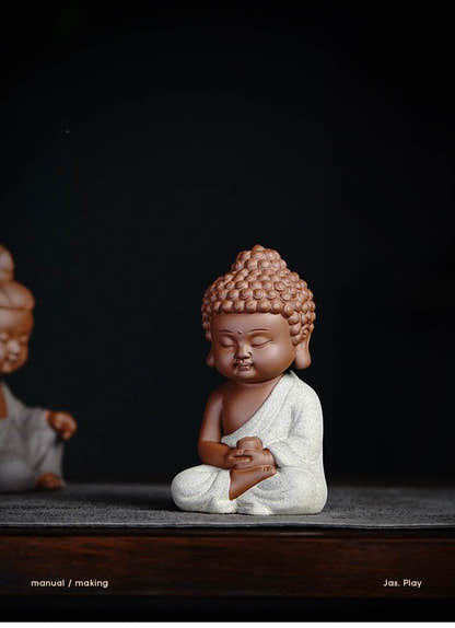 Purple Sand Shakyamuni,Avalokiteshvara,Ksitigarba Buddha Statues - Tibetan Buddhist statue, view 14
