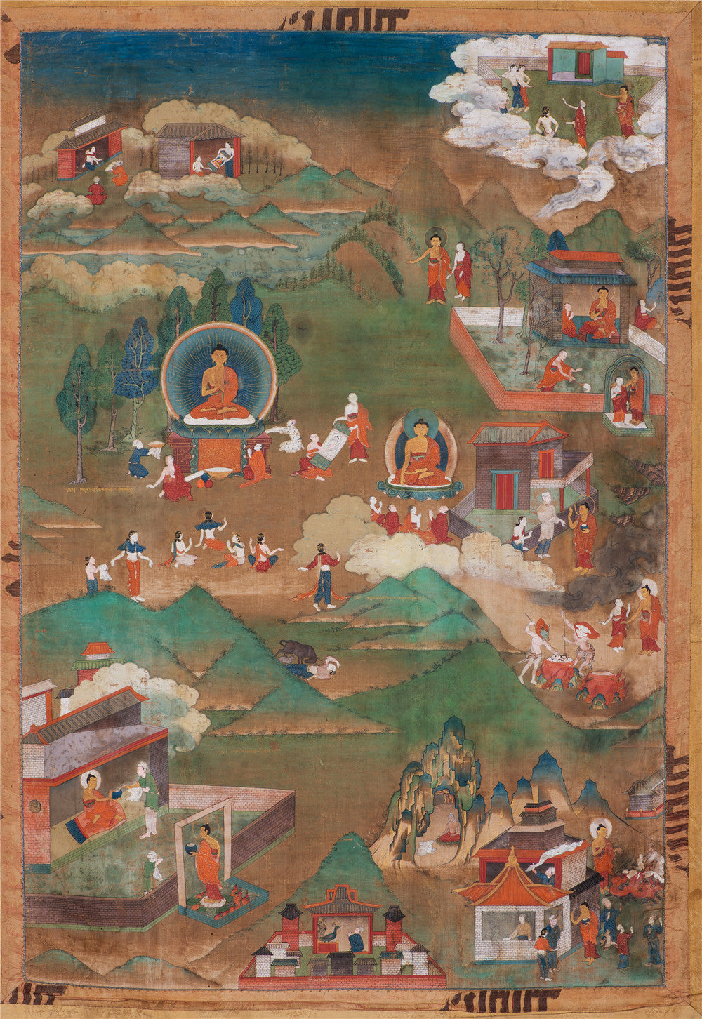 Biography of Shakyamuni Thangka