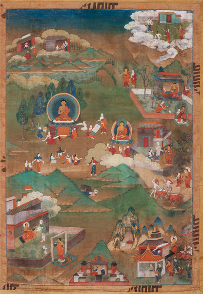 Biography of Shakyamuni Thangka