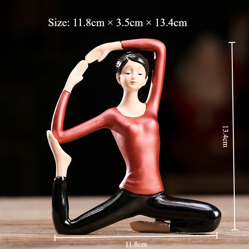 Ceramic Yoga Statues