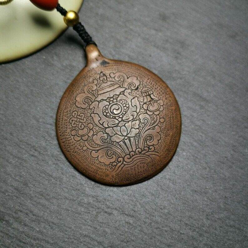 Calendar Amulet Sipaho Badge - Melong Mirror,45mm - Tibetan Buddhist amulet, view 9