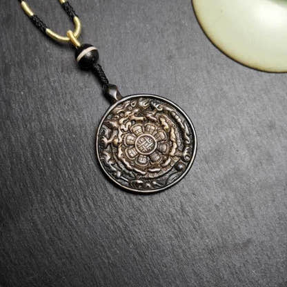 Calendar Amulet Sipaho Badge - Melong Mirror,43mm - Tibetan Buddhist amulet, view 9