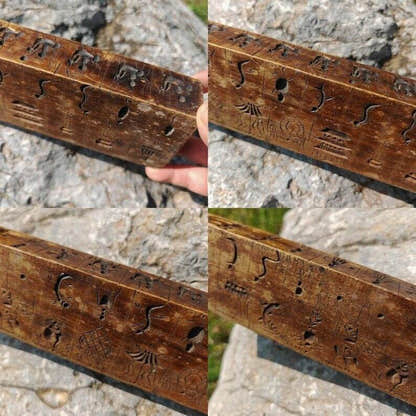 Buddhist Zanpar Wooden Mold Stick - Tibetan Buddhist art, view 9