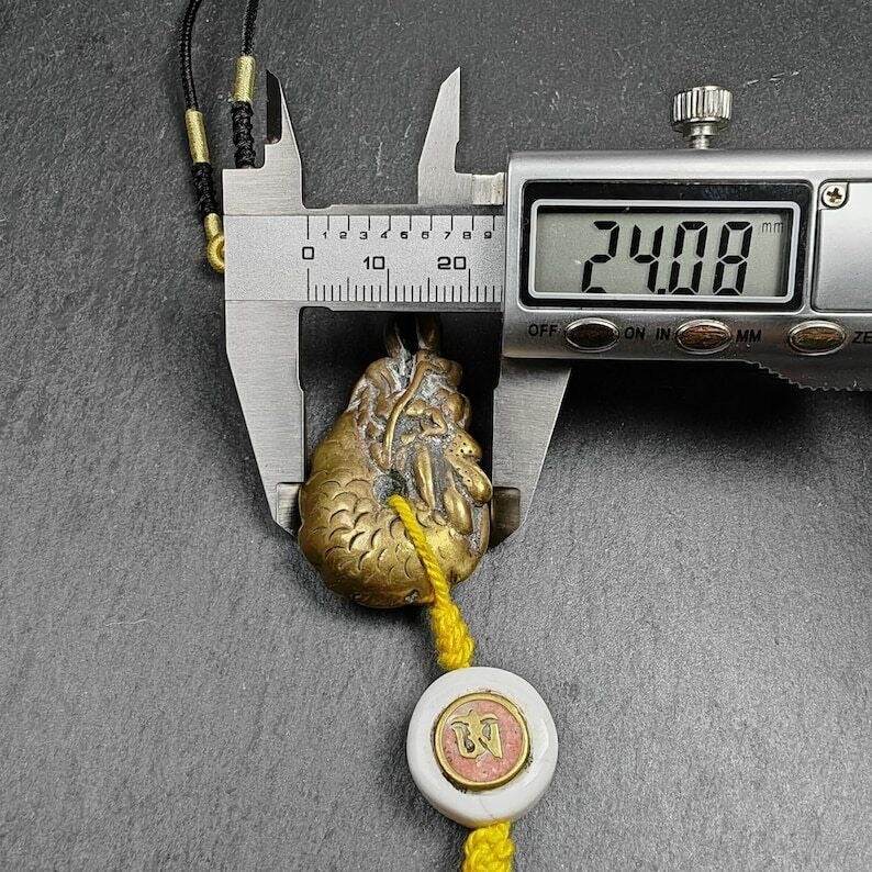 Amulet, Dragon Charm Pendant - Tibetan Buddhist amulet, view 9