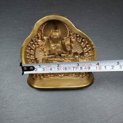 Avakokitesvara, Seng Ge Dra Chenrezig ,the Lion's Roar,12 - Tibetan tsa tsa mold, size reference