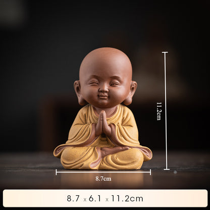 Purple Sand Meditation Buddha Statues