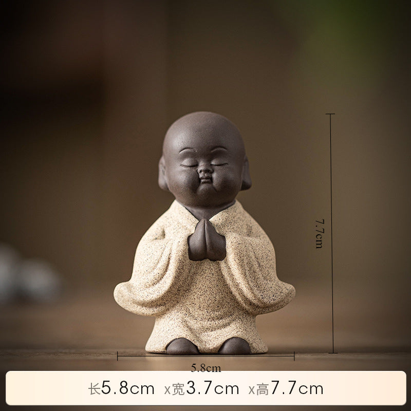 Purple Sand Meditation Buddha Statues