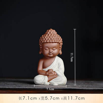 Purple Sand Shakyamuni,Avalokiteshvara,Ksitigarba Buddha Statues - Tibetan Buddhist statue, view 6