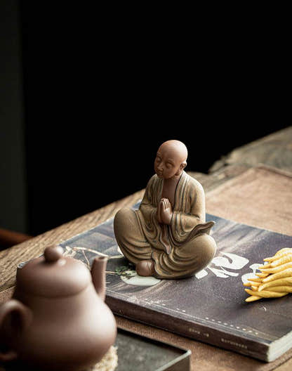 Ceramic Meditation Buddha Statue - Tibetan Buddhist statue, view 16