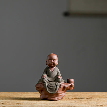 Purple Sand Ceramic Buddha Statues