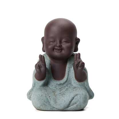 Purple Sand  Meditation Buddha Statues