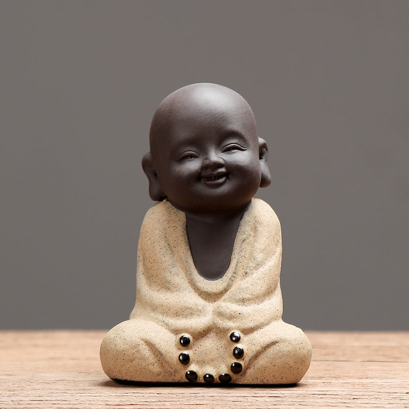 Purple Sand Meditation Buddha Statues