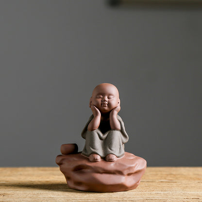 Purple Sand Ceramic Buddha Statues