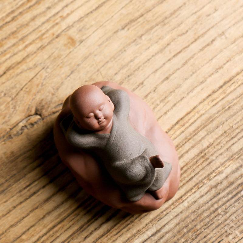 Purple Sand Ceramic Buddha Statues - Tibetan Buddhist statue, view 15