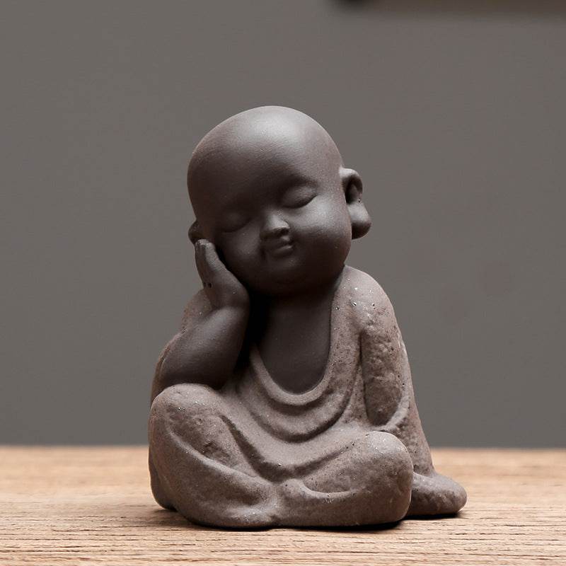 Purple Sand Meditation Buddha Statues - Tibetan Buddhist statue, view 8