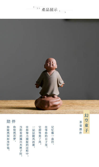 Purple Sand Ceramic Buddha Statues - Tibetan Buddhist statue, view 18