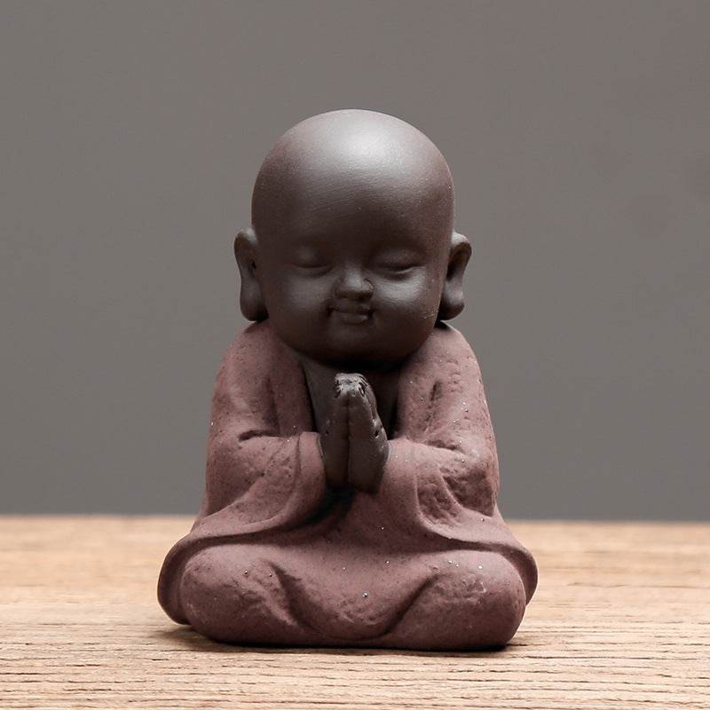 Purple Sand Meditation Buddha Statues - Tibetan Buddhist statue, view 9
