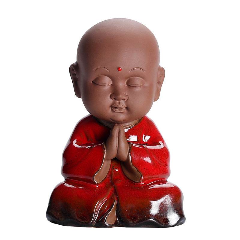 Purple Sand Meditation Buddha Statue - Tibetan Buddhist statue, view 5