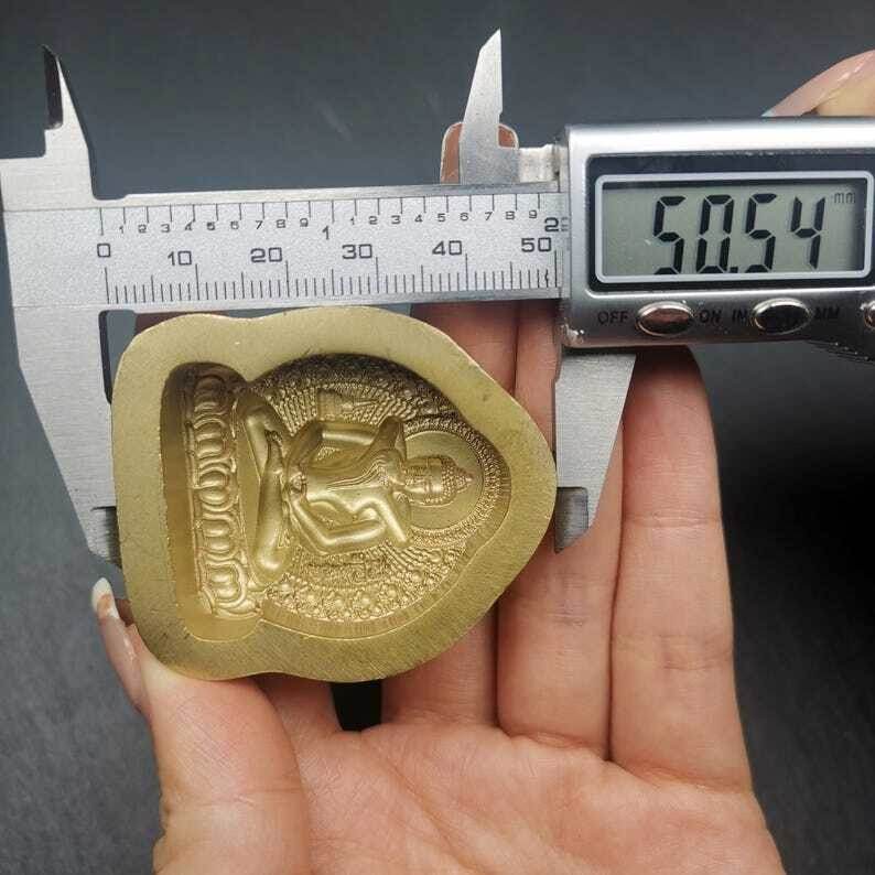4cm Samantabhadra Yab Yum Tsa Tsa Mold - Tibetan tsa tsa mold, size reference