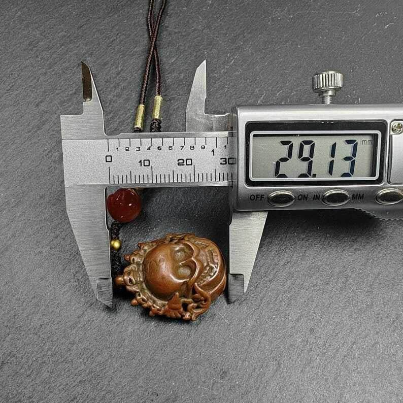 Gau Box Amulet,Ghau Shrine,Altar Necklace - Tibetan Buddhist bead necklace, size reference