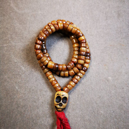 Yak Bone Mala Beads Necklace