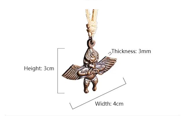 Gandhanra Antique Tibetan Buddhist Amulet,Garuda,Golden-winged Bird Pendant 1.57" * 1.18"