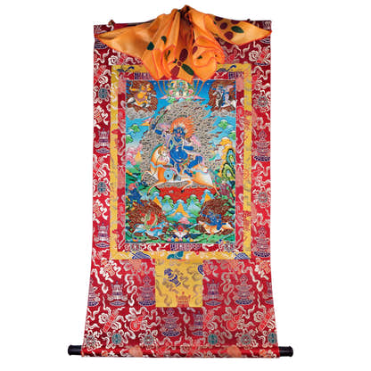 Palden Lhamo / Magzor Gyalmo / Shri Devi - Tibetan thangka painting, view 17