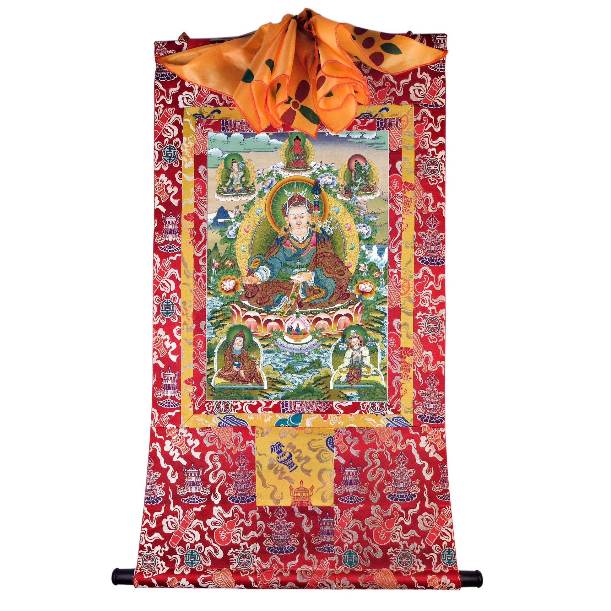 Gandhanra Handmade Thangka - Padmasambhava - Guru Rinpoche - from Kathok Monastery