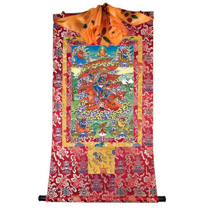 Palden Lhamo / Magzor Gyalmo / Shri Devi - Tibetan thangka painting, view 17
