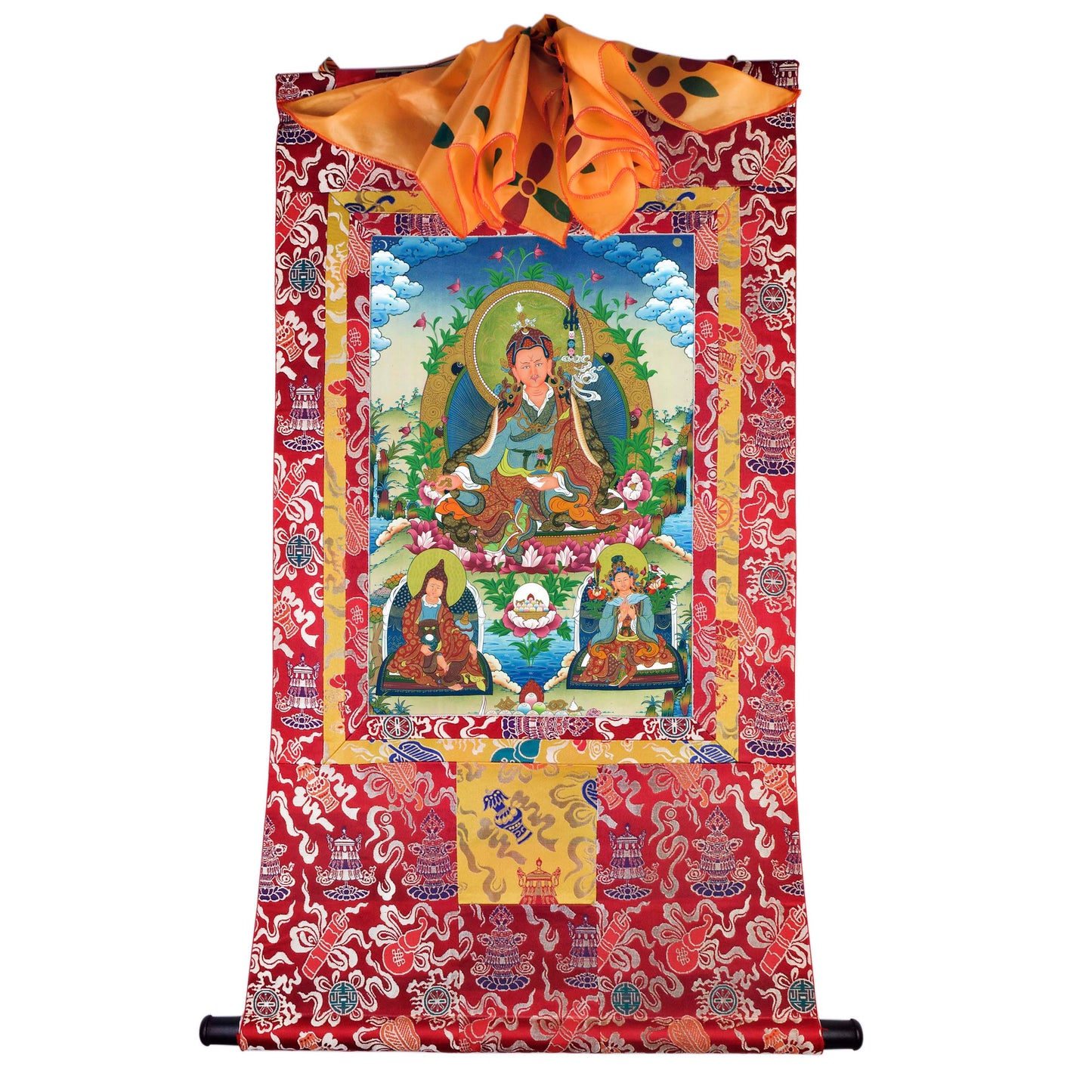 Gandhanra Handmade Thangka - Padmasambhava - Guru Rinpoche - from Kathok Monastery