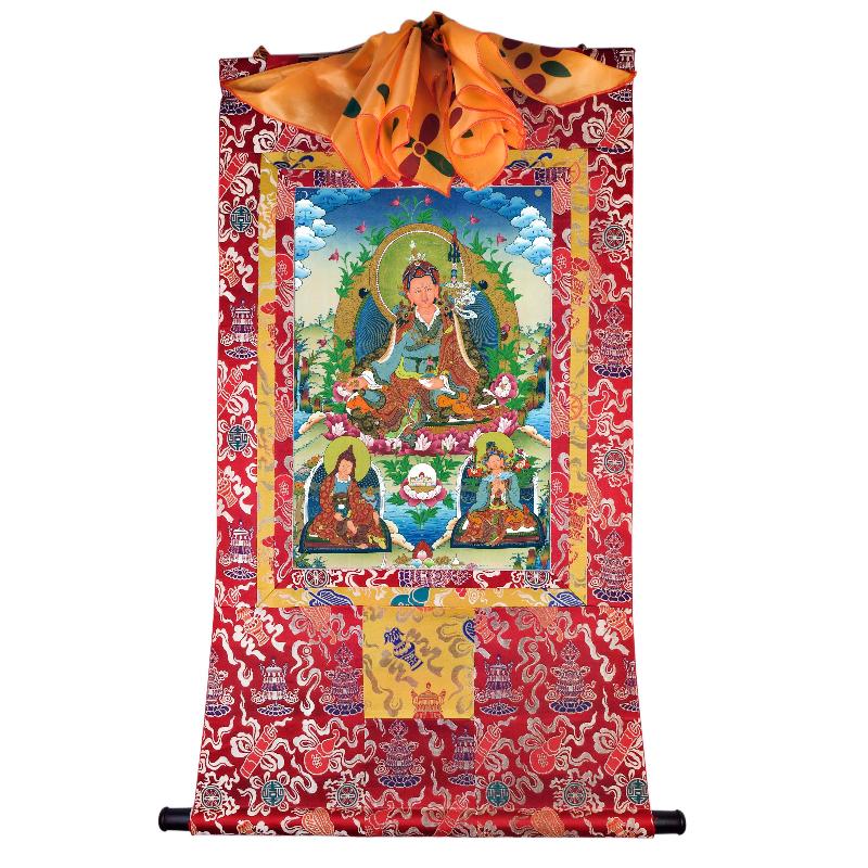 Padmasambhava - Guru Rinpoche with King Trisong Detsen & Shantarakshita