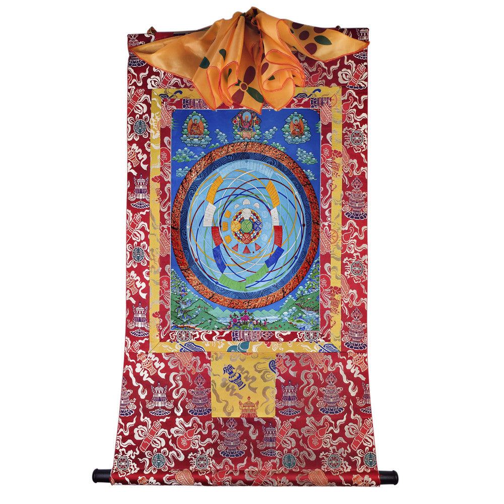 Gandhanra Tibetan Giclee Printed Thangka Art - Mandala of Celestial Movements