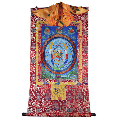 Gandhanra Tibetan Giclee Printed Thangka Art - Mandala of Celestial Movements