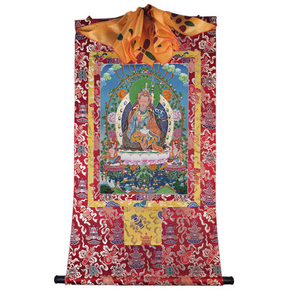 Gandhanra Handmade Thangka - Padmasambhava - Guru Rinpoche - from Kathok Monastery