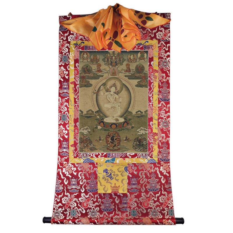 Machig Labdron Image - Tibetan thangka painting, view 7