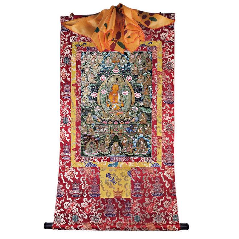 Manjusri Image - Tibetan thangka painting, view 7