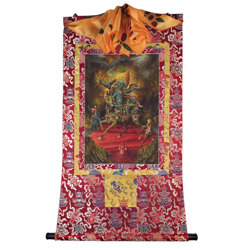 Palden Lhamo / Magzor Gyalmo / Shri Devi Image - Tibetan thangka painting, view 7