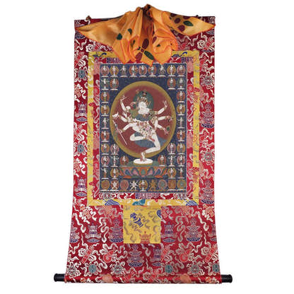 Avalokiteshvara - Padmajala Image - Tibetan thangka painting, view 7