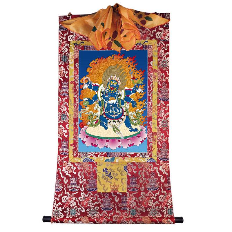 Mahakala Image - Tibetan thangka painting, view 7