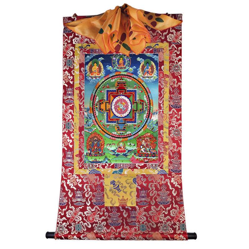Medicine Buddha Image - Tibetan thangka painting, view 7