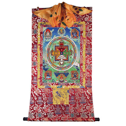 Yamantaka Mandala\ Vajrabhairava Image - Tibetan thangka painting, view 7
