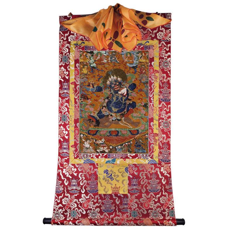 Mahakala Image - Tibetan thangka painting, view 7