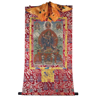 Yamantaka \ Vajrabhairava Image - Tibetan thangka painting, view 7