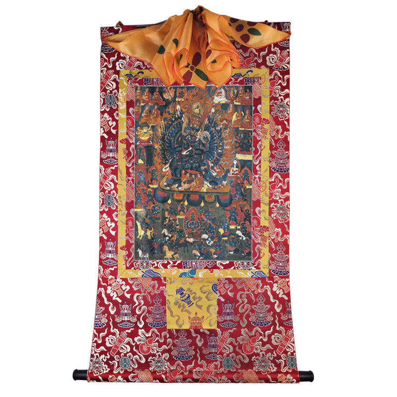 Yamantaka \ Vajrabhairava Image - Tibetan thangka painting, view 7