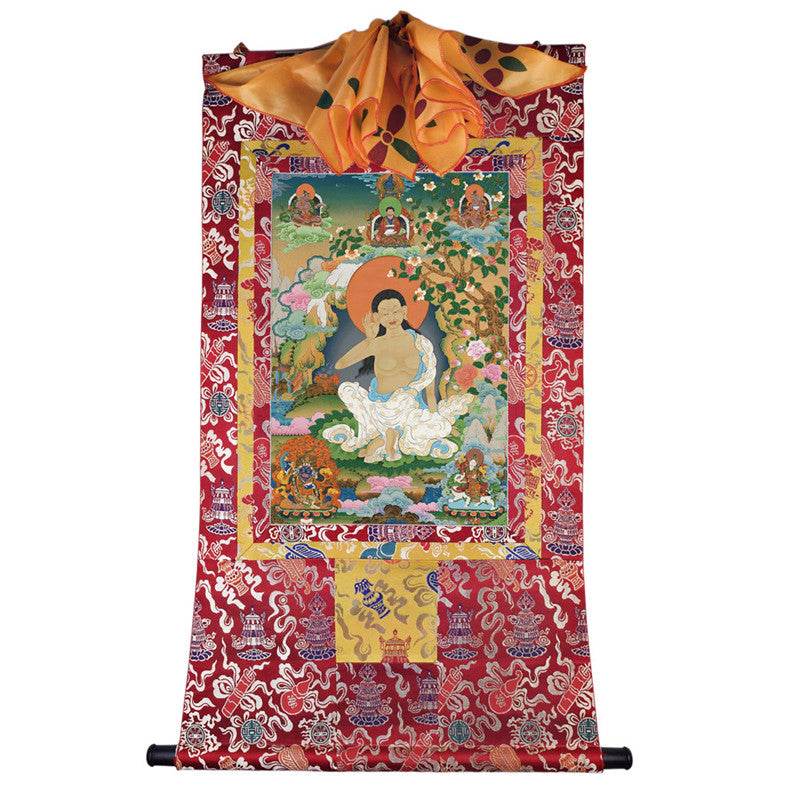Milarepa Image - Tibetan thangka painting, view 7