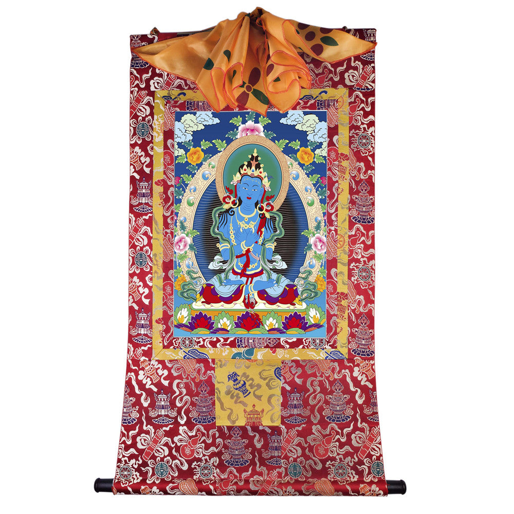 Gandhanra Handmade Thangka - Vajrasattva - from Kathok Monastery