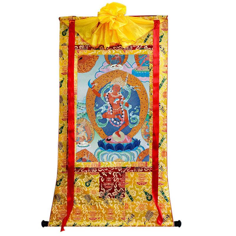 Vajravarahi Image - Tibetan thangka painting, view 8